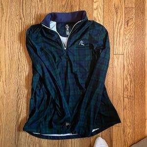 Rhoback Plaid Quarterzip
